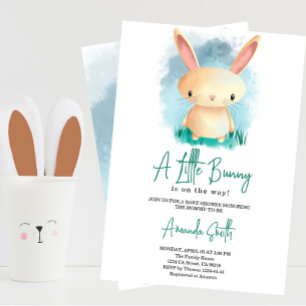 Invitation Baby shower Petit Lapin Mignon