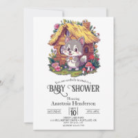 Baby shower petit loup assez numérique