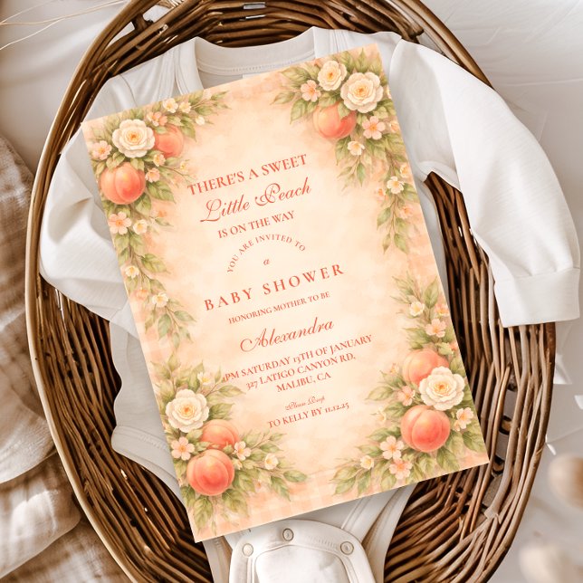 Invitation Baby Shower Petit Pêche en Route (Créateur téléchargé)