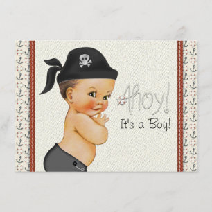 Invitation Baby Shower Petit Pirate