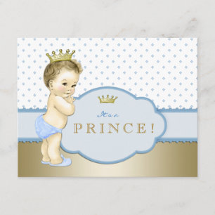 Invitation Baby Shower Petit Prince Bleu