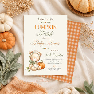 Invitation Baby Shower Petite Citrouille