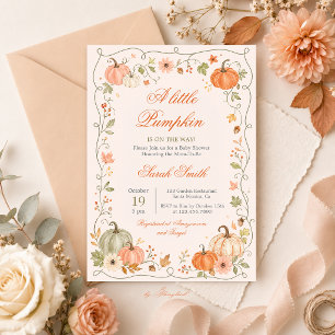 Invitation Baby Shower Petite Citrouille