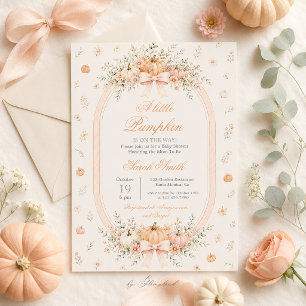 Invitation Baby Shower Petite Citrouille