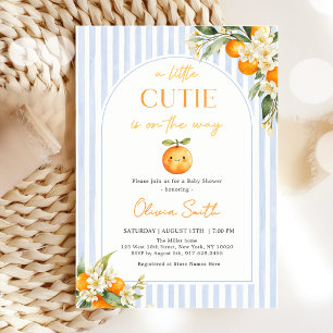 Invitation Baby Shower Petite Orange Citrus