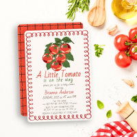 Baby Shower Petite Tomate Rouge Fille Italienne