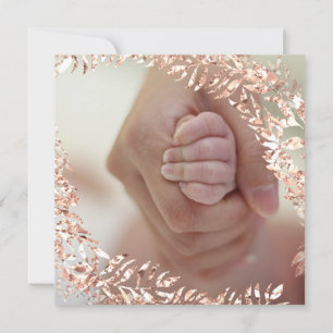 Invitation Baby shower Photo Floral Rose rose Royal Baby