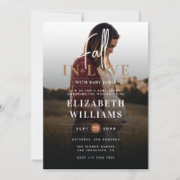 Baby shower photo Simple Modern Fall in Love