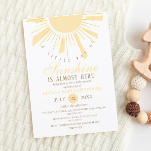 Invitation Baby shower photo Sunshine Boho