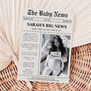 Invitation Baby shower photo unique