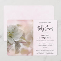 Baby shower photo White Apple Blossom