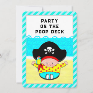 Invitation Baby Shower Pirate Garçon