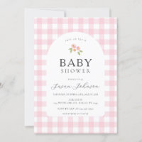 Baby shower Plaid pour le contrôle du bison rose e