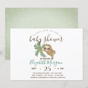 Invitation Baby shower Pois de jonction d'aquarelle