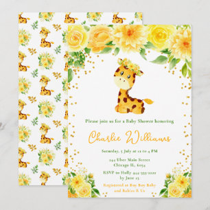 Invitation Baby-Shower pour Bébé au Sexe Inconnu sur le Thème