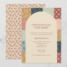 Baby-Shower pour Bébé avec Courtepointe Vintage