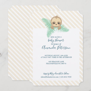 Invitation Baby shower pour bébé neutre selon le s