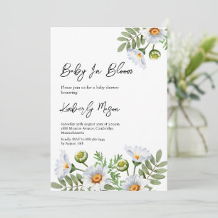 Invitation Baby-shower pour Daisy
