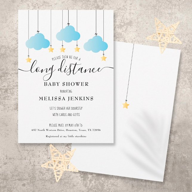 Invitation Baby-Shower pour Garçon à Distance | Sprinkle par  (Créateur téléchargé)