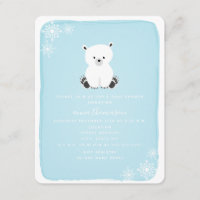 Baby shower pour garçon à flocon de neige de l'our
