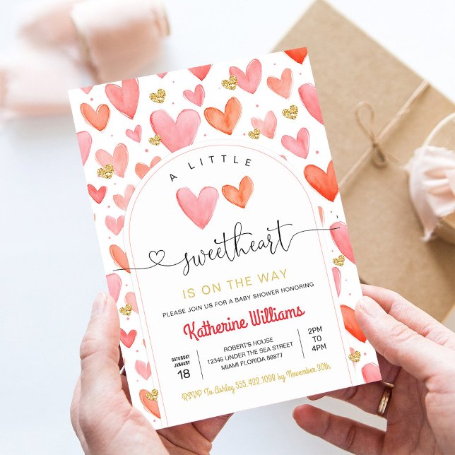 Invitation Baby Shower pour la Saint-Valentin (Créateur téléchargé)