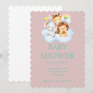 INVITATION baby shower POUR LES FILLES