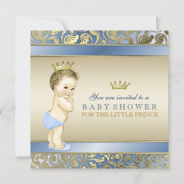 Invitation Baby-Shower pour Prince Royal (Devant)