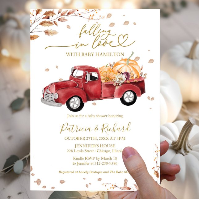 Invitation Baby Shower pour Tomber Amoureux (Créateur téléchargé)