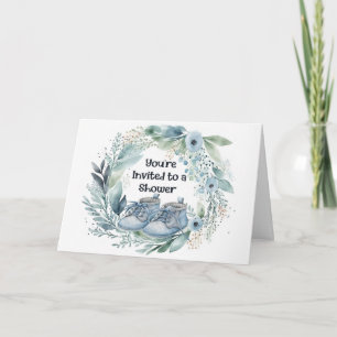 Invitation baby shower pour un garçon