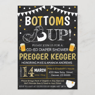 Invitation Baby shower Pregger Kegger