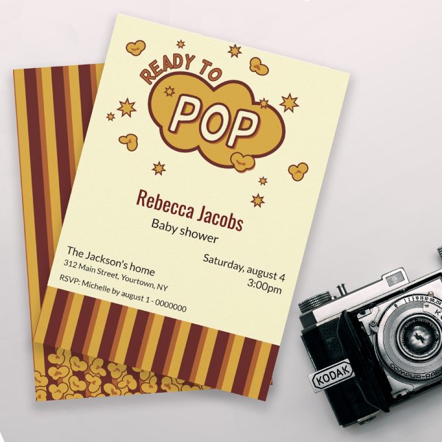 Invitation Baby shower "prêt à apparaître" (Créateur téléchargé)