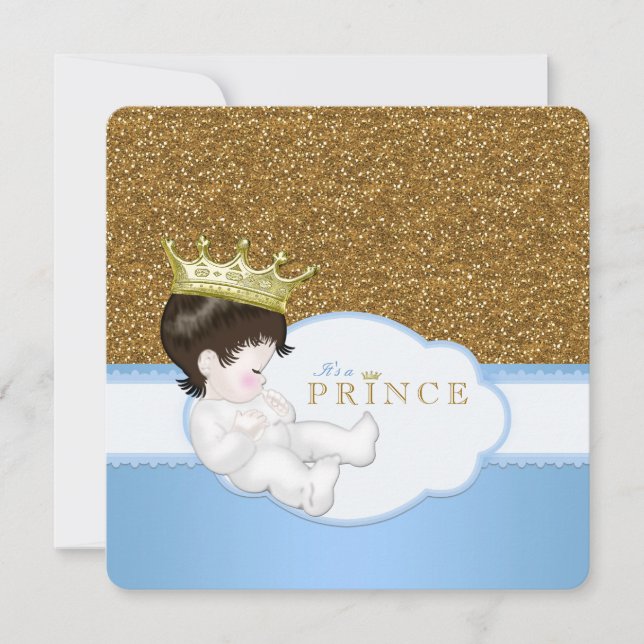 Invitation Baby-Shower Prince (Devant)