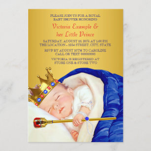 Invitation Baby Shower Prince Royal