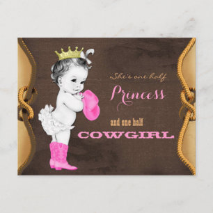 Invitation Baby shower princier rose