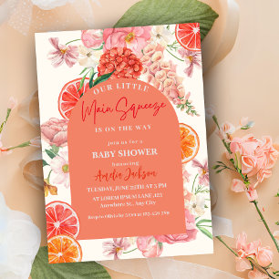 Invitation Baby shower principal de pressoir de citrons de ci