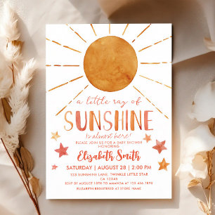 Invitation Baby Shower Rayon de Soleil
