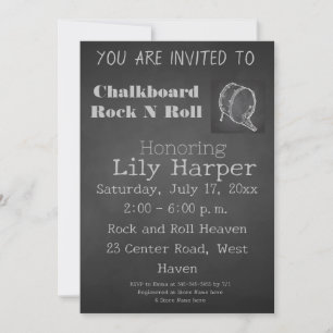 Invitation Baby shower Rock Star