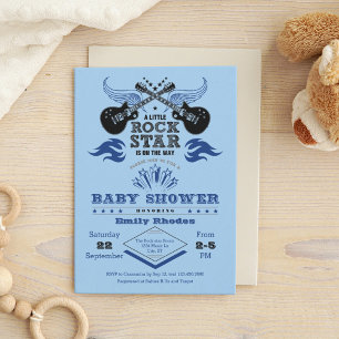 Invitation Baby shower Rock Star