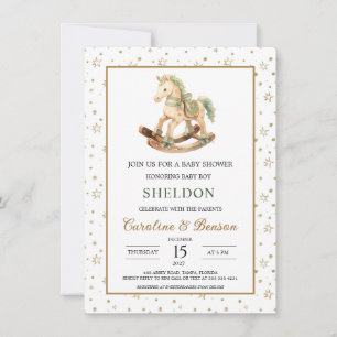 Invitation Baby shower Rocking Horse