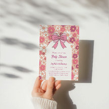 Baby shower rose floral - Baby shower fille