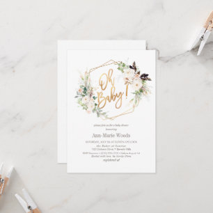 Invitation Baby shower Rose PixDezines Watercolor Blush