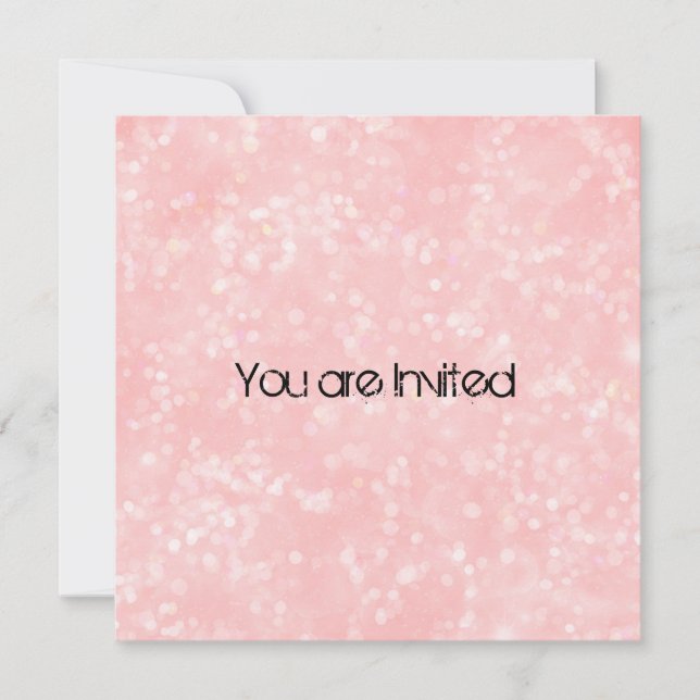 Invitation Baby shower rose surprise (Devant)