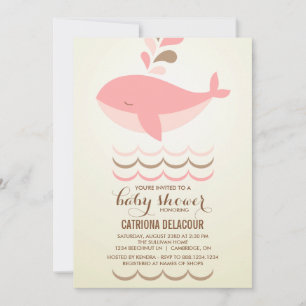INVITATION BABY SHOWER ROSE VINTAGE