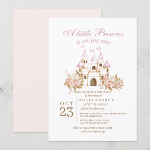 Invitation Baby shower Royal Castle Princess