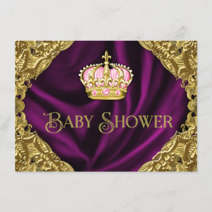 Invitation Baby shower Royal Princess
