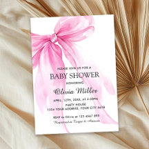 Baby-Shower Ruban Arc-en-ciel Rose