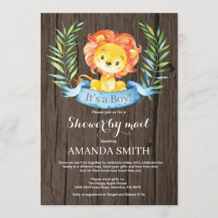 Invitation Baby shower russe du lion par courrier électroniqu