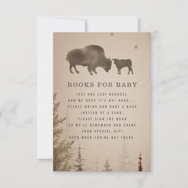 Invitation Baby shower rustique Cactus Buffalo Demande de rés (Devant)