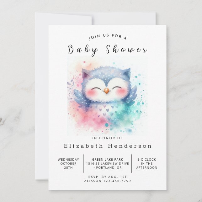 Invitation Baby shower Rustique personnalisé (Devant)