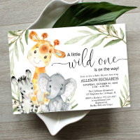 Baby shower Safari animal sauvage un genre neutre